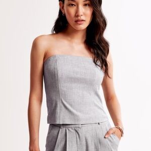 NWT Abercrombie Tailored Strapless Top